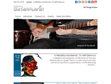 Tablet Screenshot of digitalguitarplayer.com